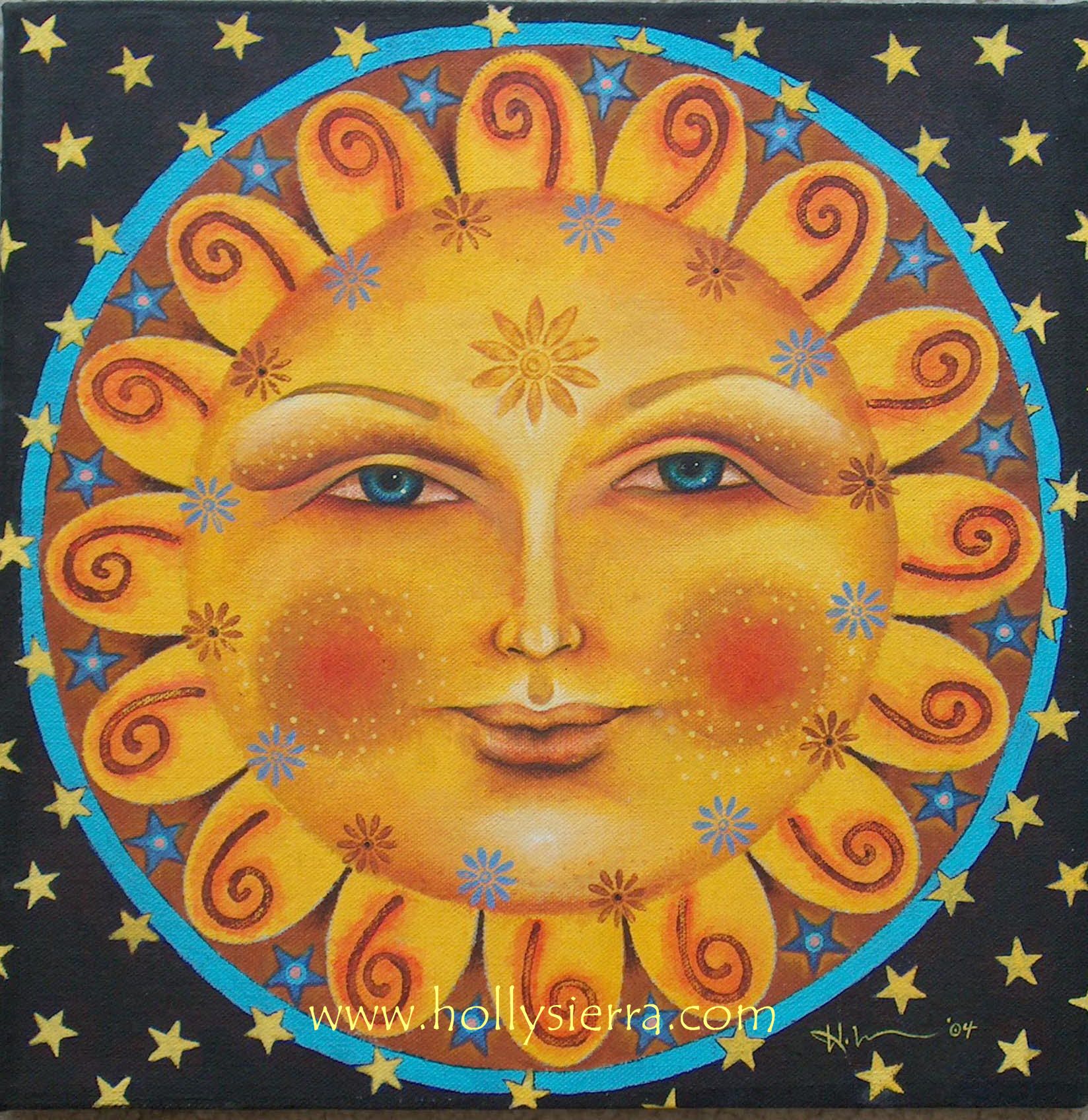 Artwork painting of Sun